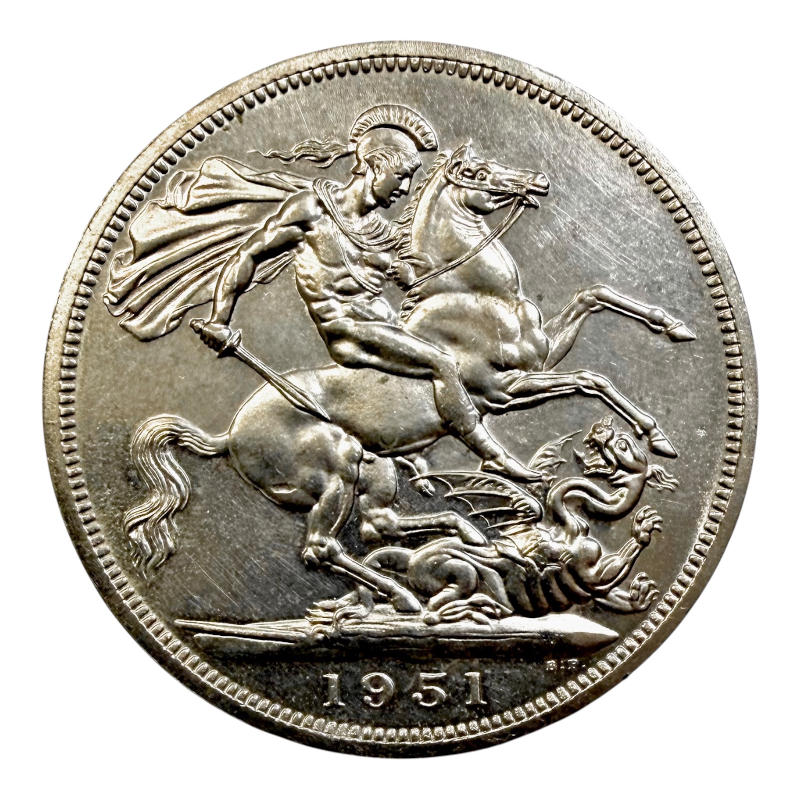 Coin 5 Shillings 1951 United Kingdom George VI A0119