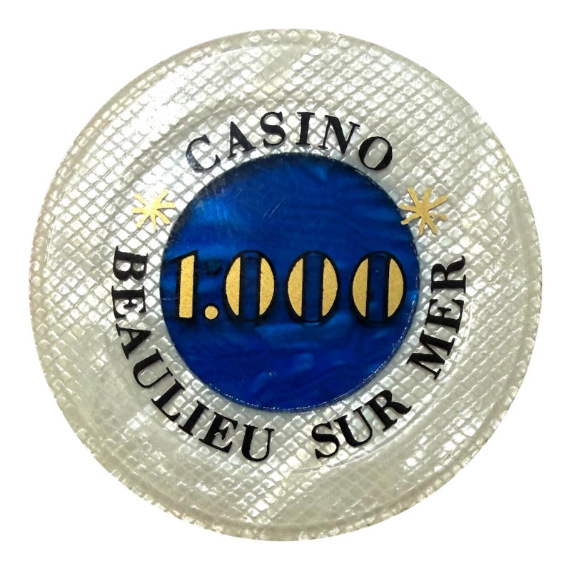 Token 1000 Francs Casino Beaulieu Sur Mer France A0125