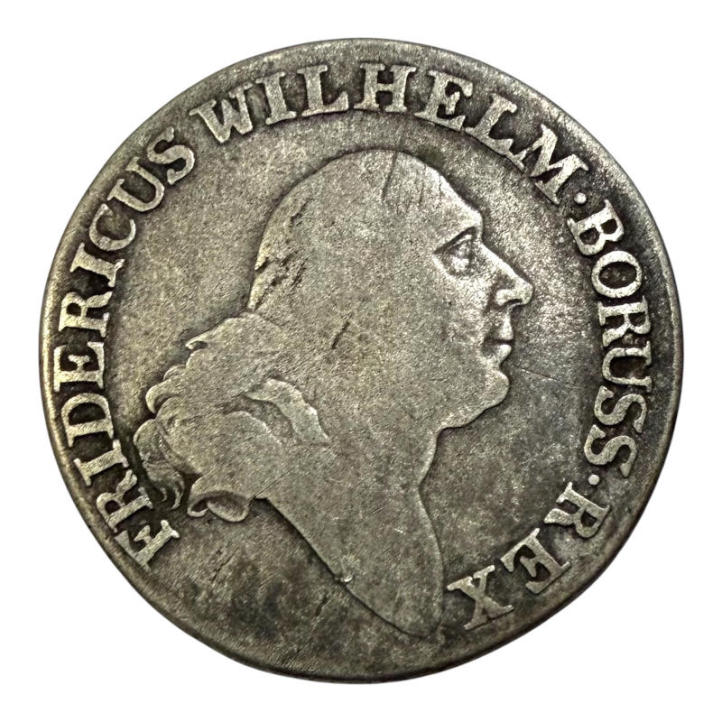 Coin 4 Groschen 1797 A Germany,Kingdom of Prussia, Frederick William II, Silver A0137