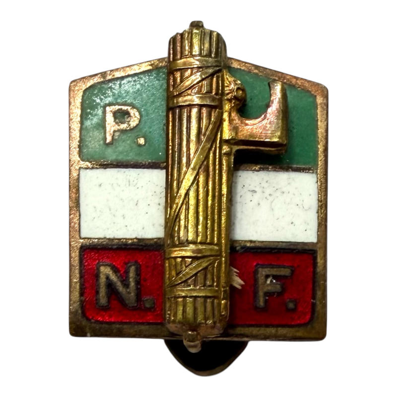 Original Italian P.N.F. member buttonhole pin, World War II A0145