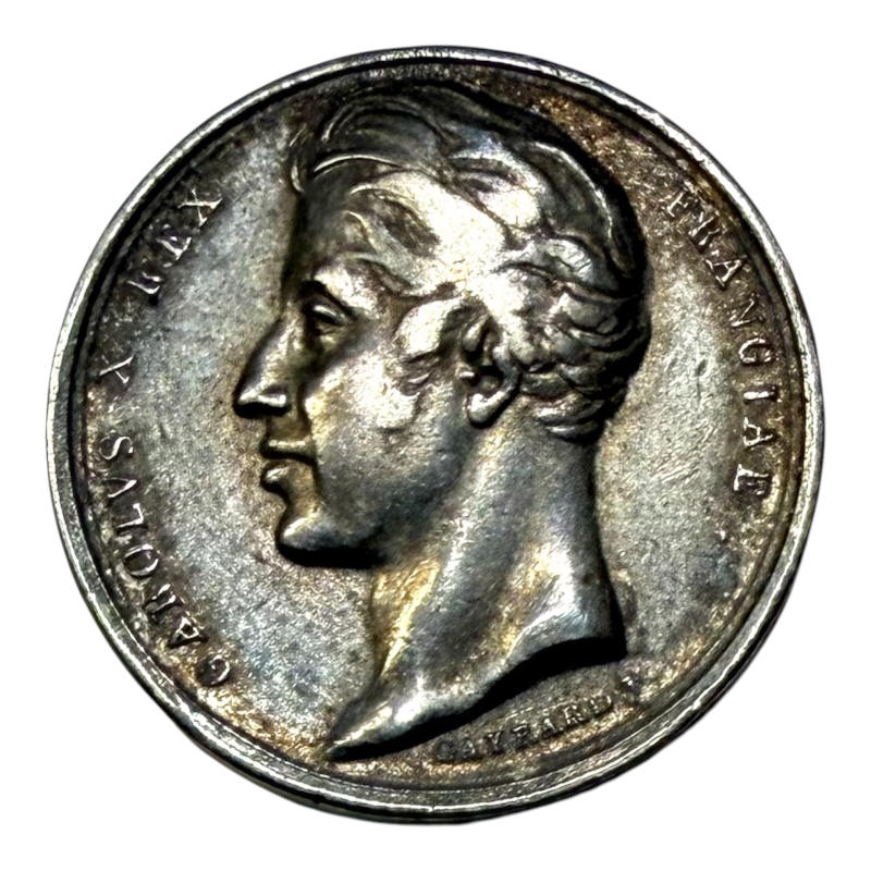 Medal Coronation Charles X 1825 France Silver A0164