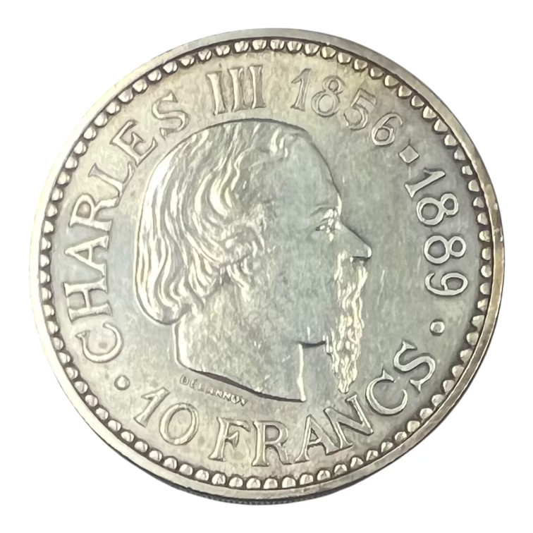 Coin 10 Franc 1966 Monaco Silver REFA0018