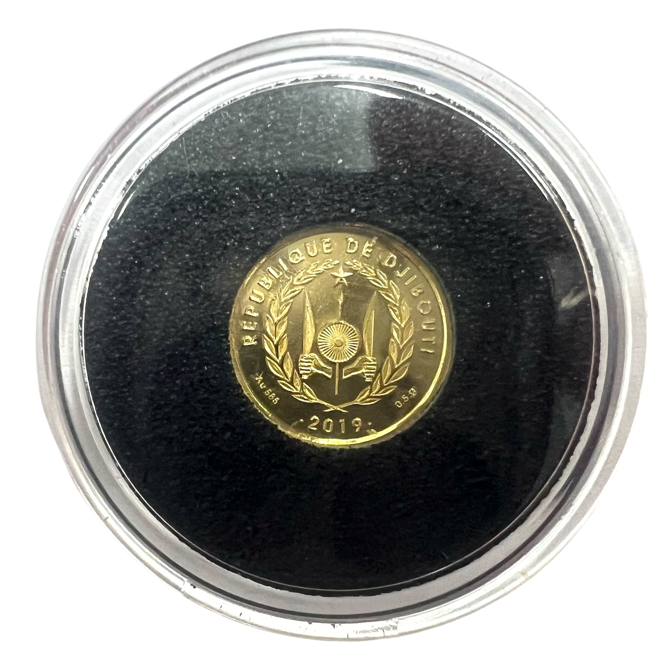 Coin 100 Francs Djibouti 2019 Gold 585/1000 Napoleon I PROOF REFA0023