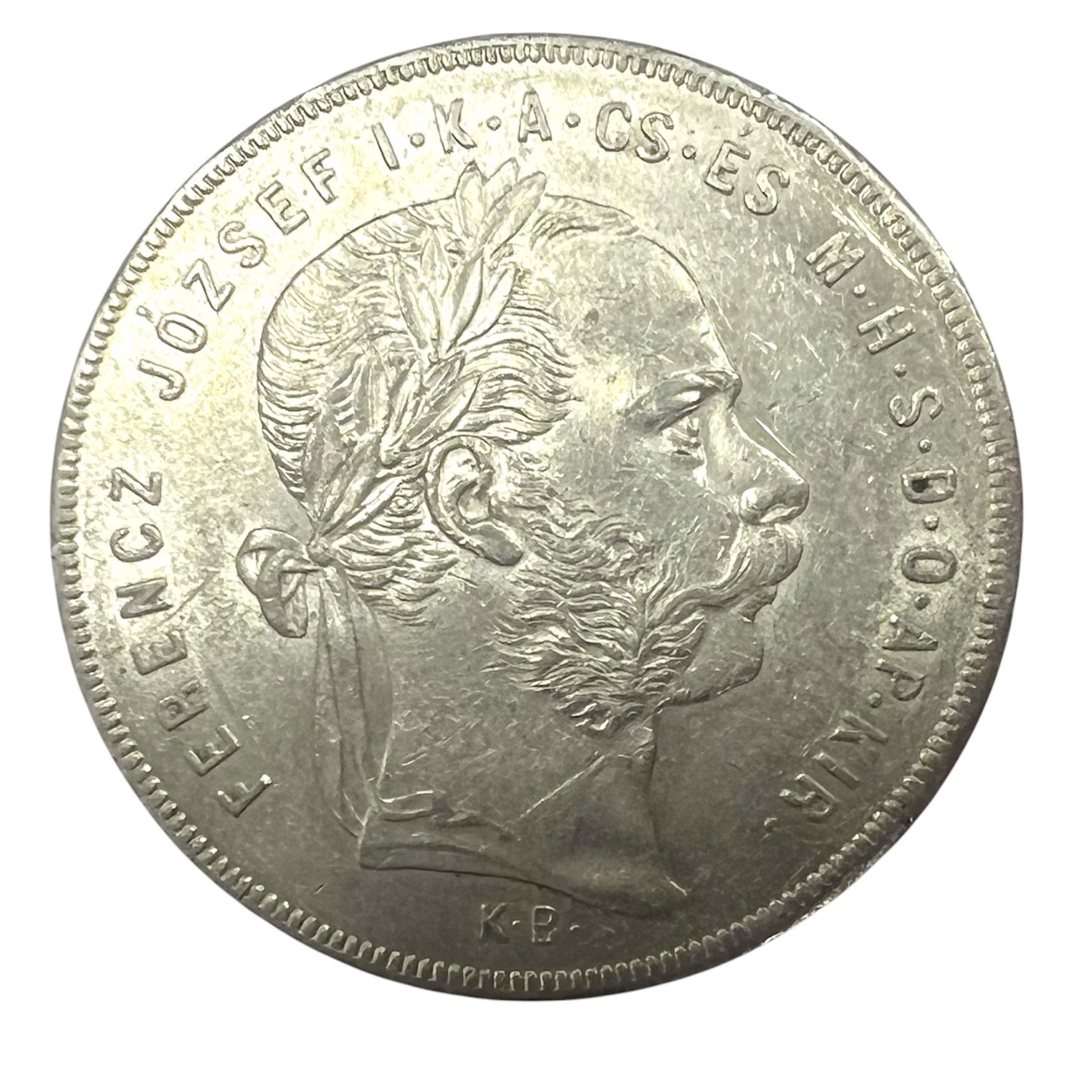 Coin 1 Forint 1879 KB (Kremnitz) Hungary Francis Joseph I Silver REFA0041