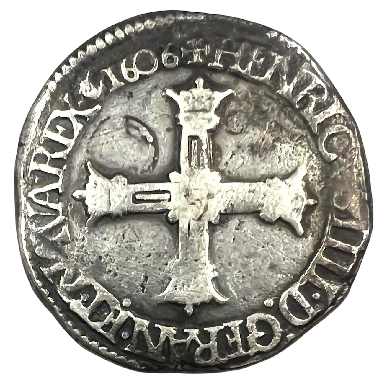 Coin 1/4 Ecu Henri IV - 2nd type France Silver REFA0046