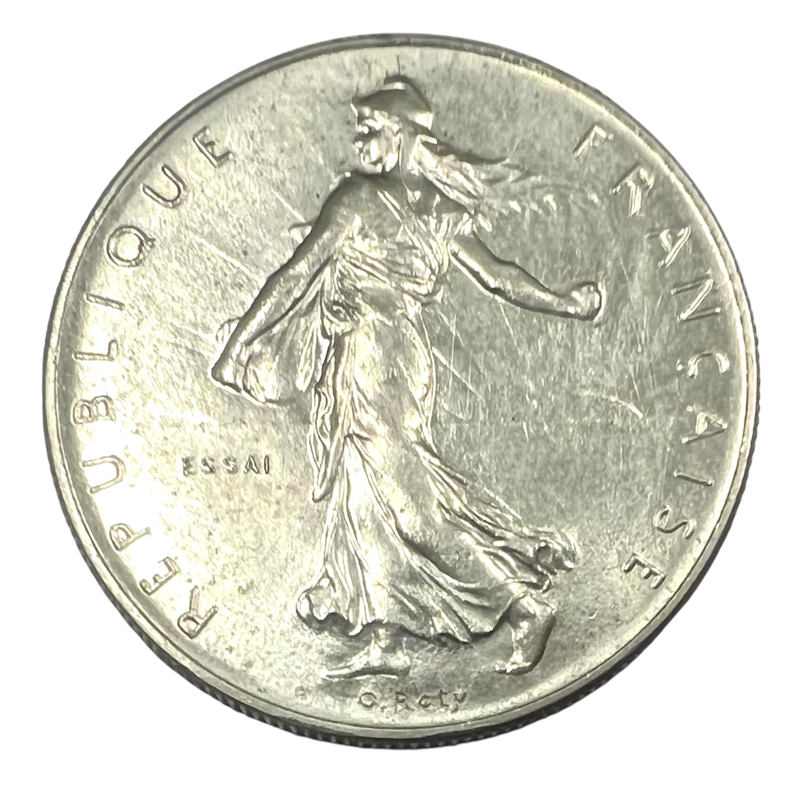 Coin 1 Franc 1959 ESSAI France Semeuse Mintage 4.000 pcs REFA0049