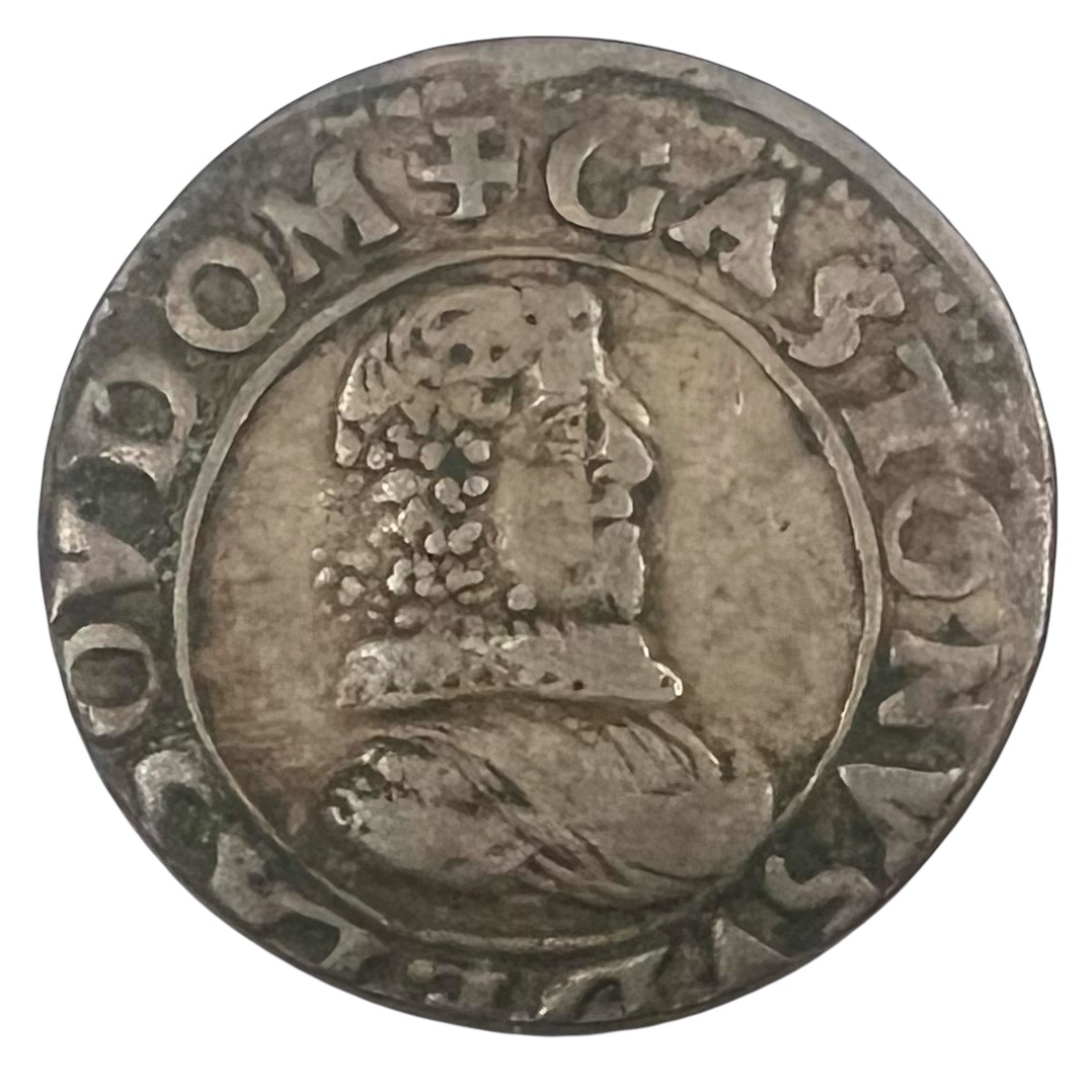 Coin Double Tournois 1636 Gaston d Orleans French States 8th type REFA0059